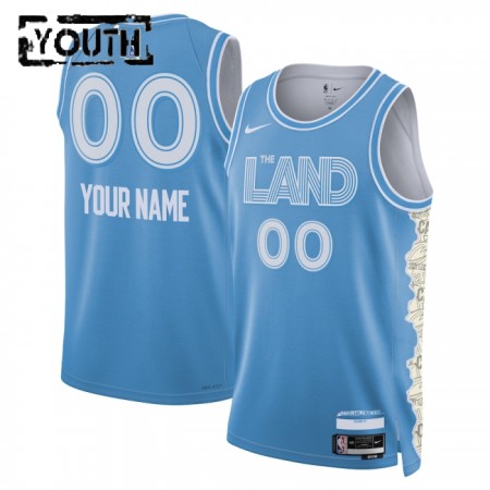 Dječji NBA Dres Cleveland Cavaliers Personalizirani Nike 2024-25 City Edition Plava Swingman